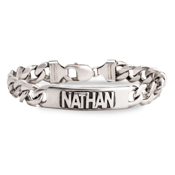 JORDAN Capital Letter Name Bracelet Personalized Name Bracelets Link C –  KoalaPrint